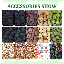 Handmade Polymer Clay Bead Strands&nbsp;CLAY-PH0001-79
