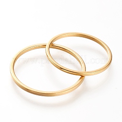 Ion Plating(IP) 304 Stainless Steel Plain Band Rings&nbsp;LS-RJEW-B0006-7-02G