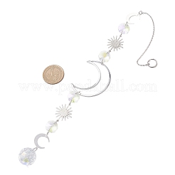 Glass Teardrop Window Hanging Suncatchers&nbsp;HJEW-JM04517