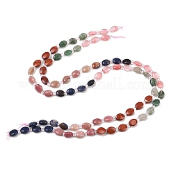 Cherry Quartz Glass & Natural Red Jasper & Sodalite & Green Strawberry Quartz & Rhodonite Beads Strands&nbsp;G-Z135-A06