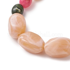 Acrylic Beaded Stretch Bracelets for Women&nbsp;BJEW-JB12166-01
