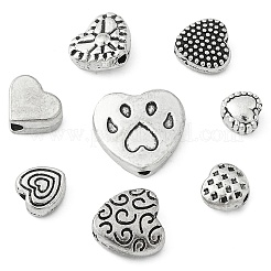 80Pcs 8 Styles Tibetan Style Alloy Beads&nbsp;TIBEP-CJ0003-16