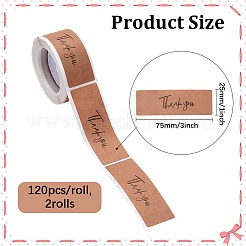 2 Rolls Self-Adhesive Paper Gift Tag Youstickers&nbsp;DIY-DJ0001-96A