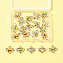 20Pcs 5 Colors Alloy Enamel Charms&nbsp;ENAM-FS0001-75