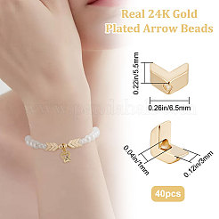 40Pcs Rack Plating Eco-friendly Brass Beads&nbsp;KK-BBC0007-68