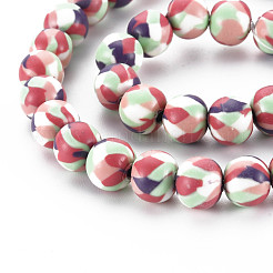 Handmade Polymer Clay Beads Strands&nbsp;CLAY-N008-054-03