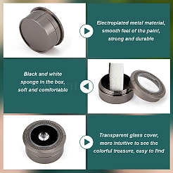 Alloy Loose Diamond Boxes&nbsp;CON-WH0104-11A-B