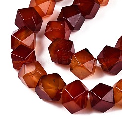 Natural Red Agate Beads Strands&nbsp;G-T138-40