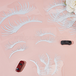 8 Pairs 2 Styles Eyelash Shape Waterproof PVC Picture Stickers&nbsp;DIY-HY0003-05B