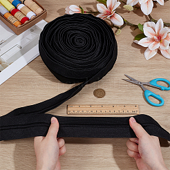 10m Flat Polyester Elastic Cord with Drawstring Cord Inside&nbsp;EW-BC0001-08A