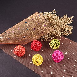 Heart Glitter Sequin Deco Mesh Ribbons&nbsp;OCOR-BC0007-09