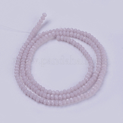 Opaque Solid Color Glass Bead Strands&nbsp;X-GLAA-F076-A12
