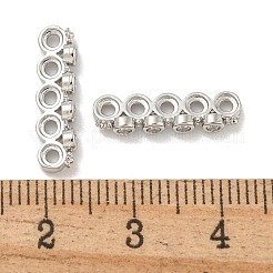 Brass Clear Cubic Zirconia Spacer Bars&nbsp;KK-L075-009P