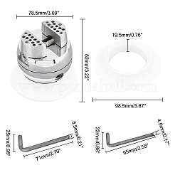 45# Steel Stone Inlaid Holder&nbsp;AJEW-WH0162-17