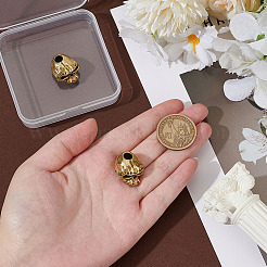 2Pcs Brass European Beads&nbsp;KK-PH0013-56AG