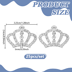 25Pcs Alloy Rhinestone Cabochons&nbsp;FIND-GA0007-48A