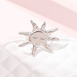 304 Stainless Steel Cuff Rings for Women&nbsp;RJEW-B136-03P