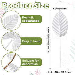 Handmade Silk Cloth Artificial Leaf&nbsp;AJEW-WH20070-073D