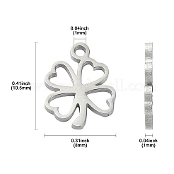 304 Stainless Steel Charms&nbsp;STAS-CJC0008-12P