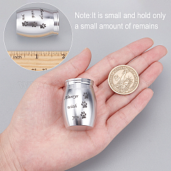 316 Stainless Steel Pet Cinerary Casket&nbsp;AJEW-WH0013-41D