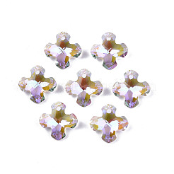 Electroplated Glass Charms&nbsp;EGLA-N006-060