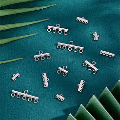 48Pcs 8 Styles 304 Stainless Steel Chandelier Component Links&nbsp;STAS-ME0003-58