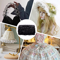 20M Polka Dot Polyester Ribbons&nbsp;SRIB-BC0001-52B