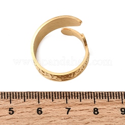 201 Stainless Steel Cuff Open Rings&nbsp;RJEW-Z141-01G