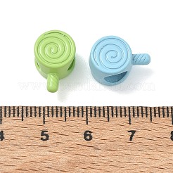 Spray Painted Alloy European Beads&nbsp;AL-CBA5B8E-05