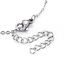 Non-Tarnish 304 Stainless Steel Pendant Necklaces&nbsp;LS-NJEW-Z007-01P