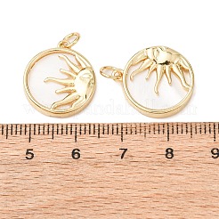 Natural Shell Pendants&nbsp;KK-L188-38G-1