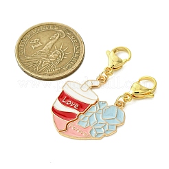 Alloy Enamel Split Pendant Decorations&nbsp;HJEW-JM02818