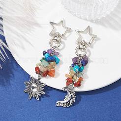 Natural Gemstone Pendant Decorations&nbsp;HJEW-JM01805