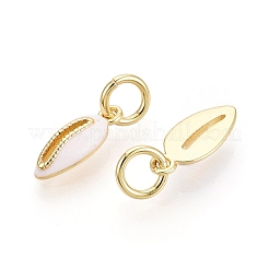 Brass Enamel Pendants&nbsp;KK-Q077-02G-04
