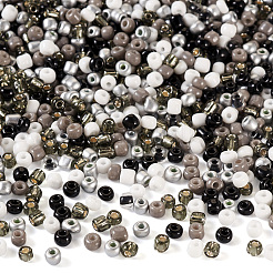 100G Opaque & Transparent Inside Colours 6/0 Glass Seed Beads&nbsp;SEED-TA0001-12A