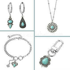 20Pcs 10 Styles Tibetan Style Alloy Pendants&nbsp;TIBEP-CJ0003-31