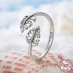 Adjustable 925 Sterling Silver Cuff Rings for Women&nbsp;WG48405-01