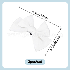 2Pcs Bowknot Polyester Shoe Decoration&nbsp;FIND-DR0001-64C