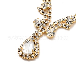 Alloy Rhinestone Hair Chain&nbsp;LS-OHAR-M044-01G