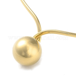 304 Stainless Steel Round Ball Pendant Choker Necklaces&nbsp;LS-NJEW-D058-01G