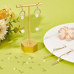 60Pcs Brass Stud Earring Findings&nbsp;KK-CN0002-06