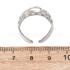 304 Stainless Steel Cuff Open Rings&nbsp;RJEW-P191-08P