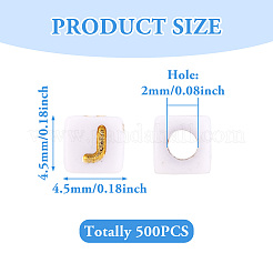 Opaque Acrylic Beads&nbsp;MACR-TAG0001-07J