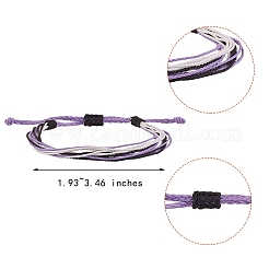 Waxed Polyester Cord Bracelets Set&nbsp;BJEW-SW00031