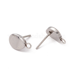 Non-Tarnish 201 Stainless Steel Stud Earring Findings&nbsp;STAS-G266-15P