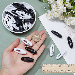 40Pcs Plastic Oval Brooch&nbsp;JEWB-NB0001-25A