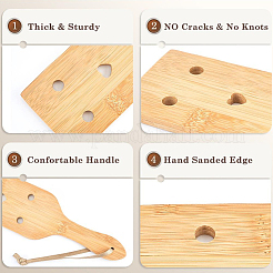 2Pcs Bamboo Paddle&nbsp;AJEW-GF0011-31