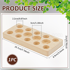 14-Slots Wooden Roller Bottles Essential Oil Storage Display Holder&nbsp;ODIS-WH0331-07