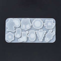 Christmas Theme DIY Tree/Santa Claus/Snowman Quicksand Silicone Molds&nbsp;LS-DIY-E065-03