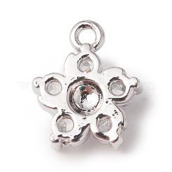 Eco-Friendly Rack Plating Brass Micro Pave Cubic Zirconia Charms&nbsp;LS-KK-F835-14P